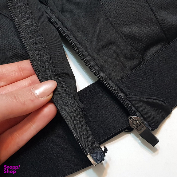 نیم تنه ورزشی زنانه ماییلدا مدل بند چسبی پددار پشت ضربدری کد 5166-805 رنگ مشکی