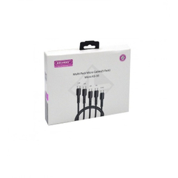 کابل تبدیل USB به microUSB کلومن مدل kd-30 مجموعه 5 عددی