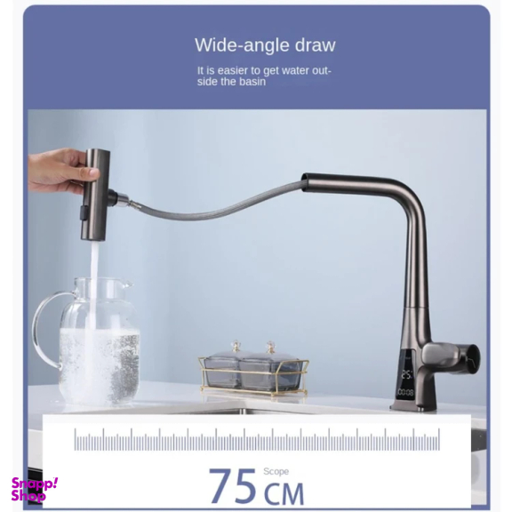 شیر آشپزخانه مدل لوکس شاوری 01LED