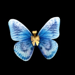 نیم ست طلا 18 عیار دخترانه وی وی گلد گالری مدل پروانه ای 6061