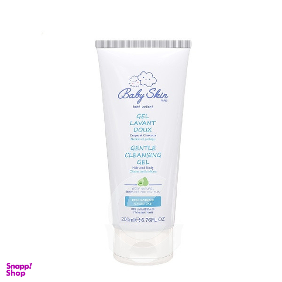 ژل شوینده ملایم سر و بدن کودک بیبی اسکین مدل GEL LAVANT DOUX حجم 200 میلی لیتر