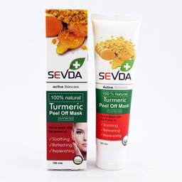 ماسک صورت سودا مدل قهوه و زرد چوبه حجم 100 میلی لیتر مجموعه 2 عددی