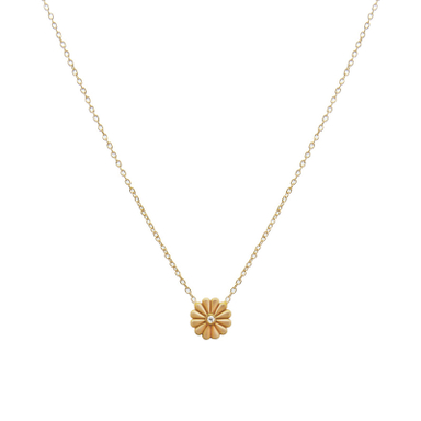 گردنبند طلا 18 عیار زنانه گلد گالری لیبرا مدل گل
