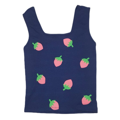 تاپ زنانه مدل توت فرنگی کد 400 رنگ سرمه ای