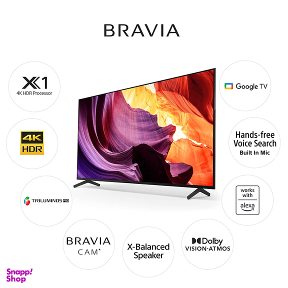 تلویزیون ال ای دی هوشمند سونی مدل 55X80K سایز 55 اینچ