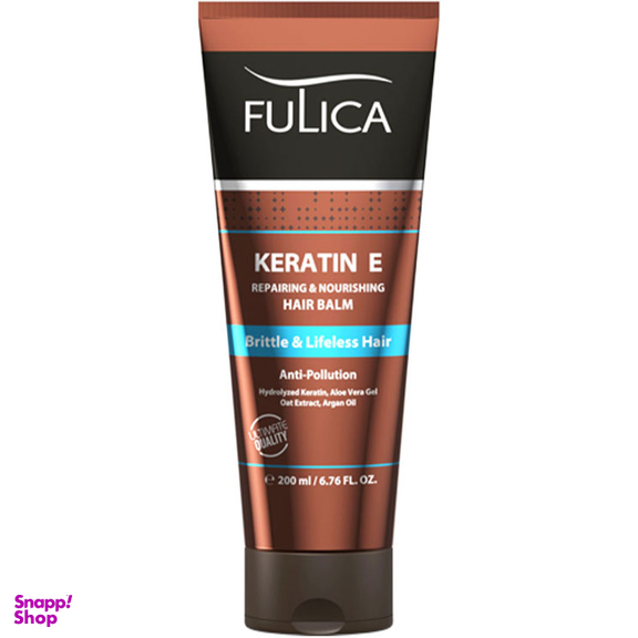 بالم نرم کننده مو فولیکا (Fulica) مدل Keratin E حجم 200 میلی لیتر