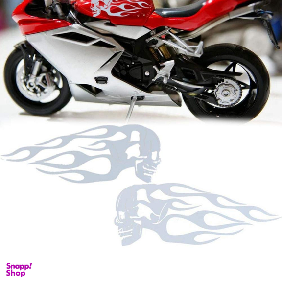 برچسب بدنه موتورسیکلت شیپرس طرح اسکلت کد Sm036S بسته 2 عددی