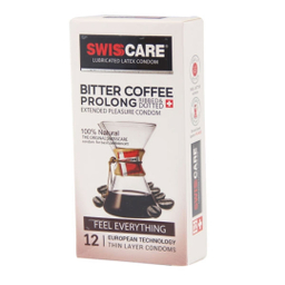 کاندوم سوییس کر مدل Coffee Prolong بسته 12 عددی