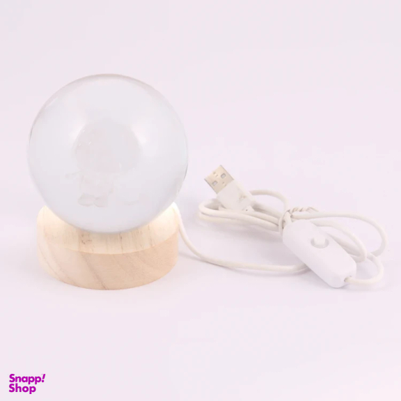 چراغ خواب گوی کریستالی طرح کرومی