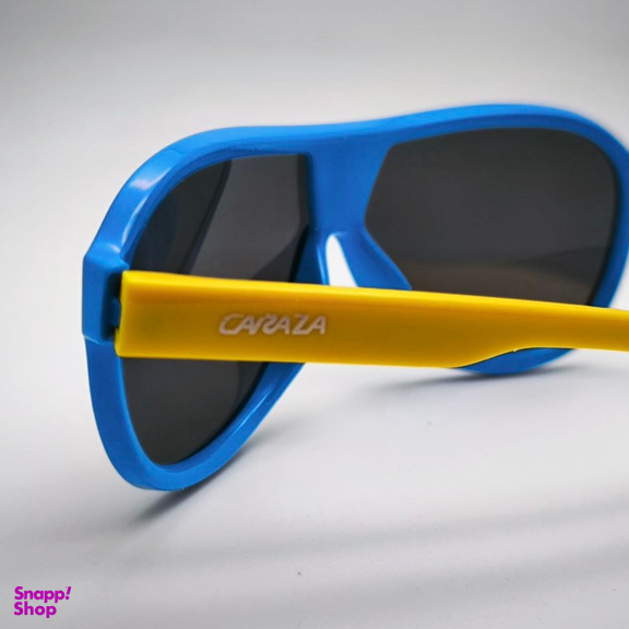 عینک آفتابی بچگانه کارازا مدل خلبانی پیوسته کد S895_c5 رنگ آبی زرد