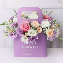 باکس گل طبیعی لیلاک