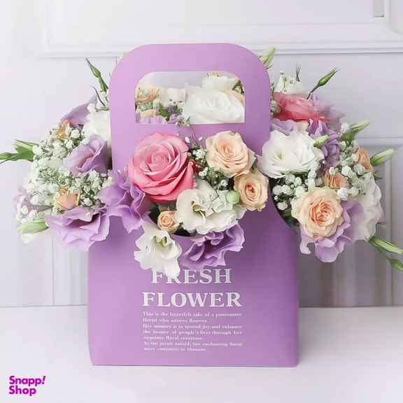 باکس گل طبیعی لیلاک