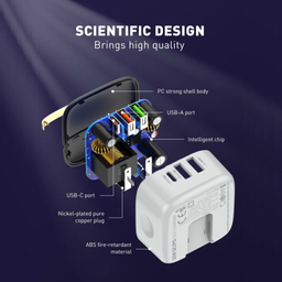 شارژر دیواری الدینیو مدل A3513Q به همراه کابل usb-c