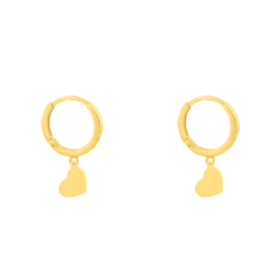 گوشواره طلا 18 عیار زنانه میو گلد مدل قلب کد E1554