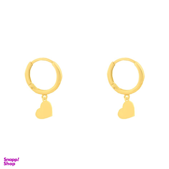 گوشواره طلا 18 عیار زنانه میو گلد مدل قلب کد E1554