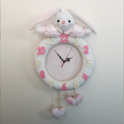 ساعت دیواری کودک نی نی سیس مدل خرگوش کد W-RAB-So
