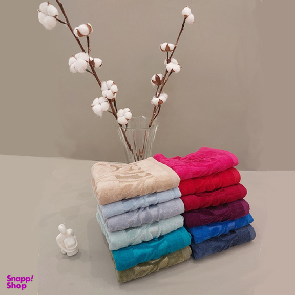 حوله دستی ارغوان مدل یاپراق سایز 80×40 سانتی متر