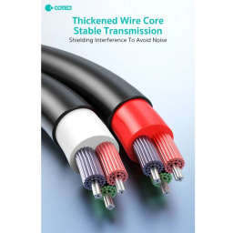 کابل تبدیل جک 3.5 میلی متری به دو RCA کوتتسی مدل 76010 طول 2 متر