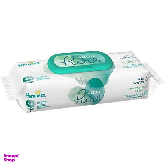 دستمال مرطوب کودک پمپرز مدل ضد حساسیت بسته 48 عددی