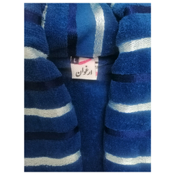 حوله پالتویی ارغوان طرح نارسیس سایز 125