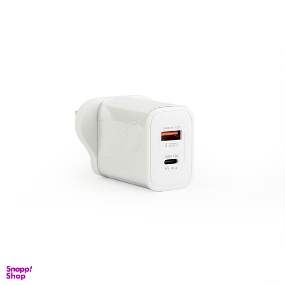 شارژر دیواری 20 وات جی بی کیو مدل HC-LP20 به همراه کابل Type-C به Lightning