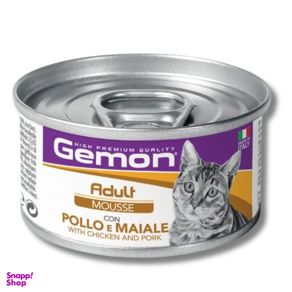 کنسرو گربه پاته مونگه مدل جمون ایتالیا طعم مرغ و گوشت شکار وزن 85 گرم