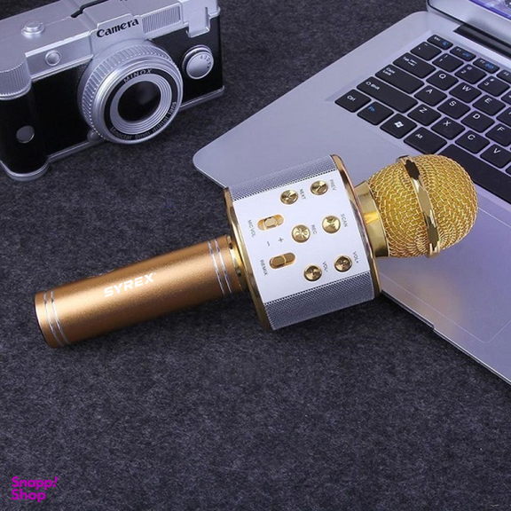 اسپیکر بی سیم بلوتوثی سایرکس طرح میکروفون مدل SX-858