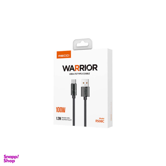 کابل تبدیل USB به USB-C رسی مدل RS08C طول 1.2 متر