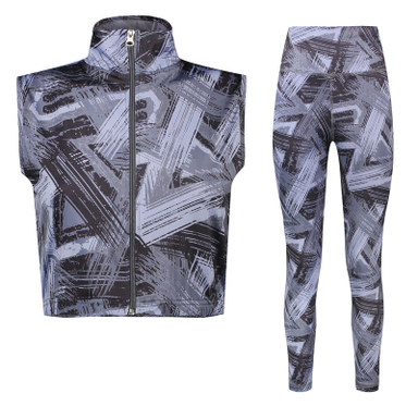 ست نیم تنه و شلوار ورزشی زنانه پانیل مدل 45504085GYPR