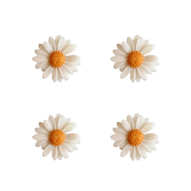 شمع مدل گل بابونه بسته 4 عددی