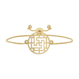 دستبند طلا 18 عیار زنانه پانسی کد D9404