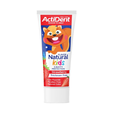 خمیر دندان کودک اکتیدنت طعم توت فرنگی وزن 70 گرم