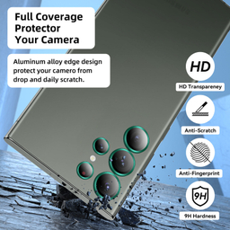 محافظ لنز دوربین بوف مدل HD-ColorLenz-G مناسب برای گوشی موبایل سامسونگ Galaxy S24 Ultra
