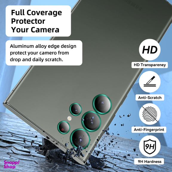 محافظ لنز دوربین بوف مدل HD-ColorLenz-G مناسب برای گوشی موبایل سامسونگ Galaxy S24 Ultra