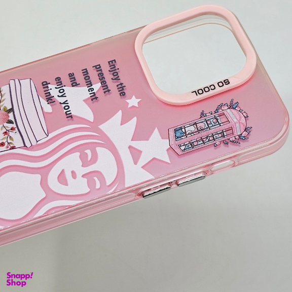 کاور موبایل طرح دار مدل استارباکس مناسب برای اپل iPhone 14 Pro Max