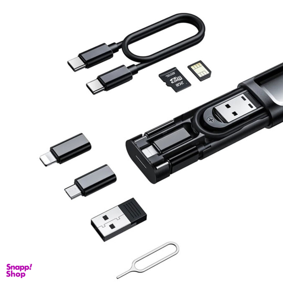 مجموعه کابل چند کاره Type-C، USB، میکرو و لایتنینگ مک دودو مدل WF-1720 Multifunctional Cable Storage Box