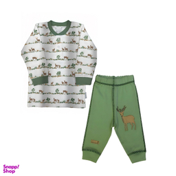 ست بلوز آستین بلند و شلوار کودک به آوران طرح گوزن