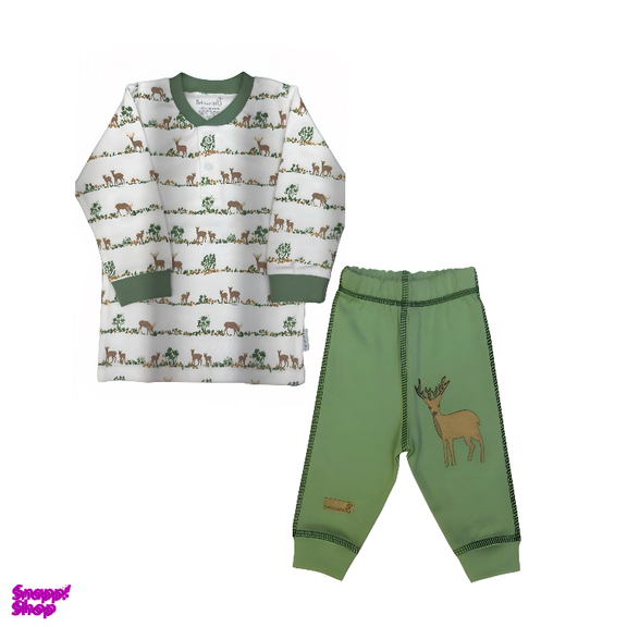 ست بلوز آستین بلند و شلوار کودک به آوران طرح گوزن