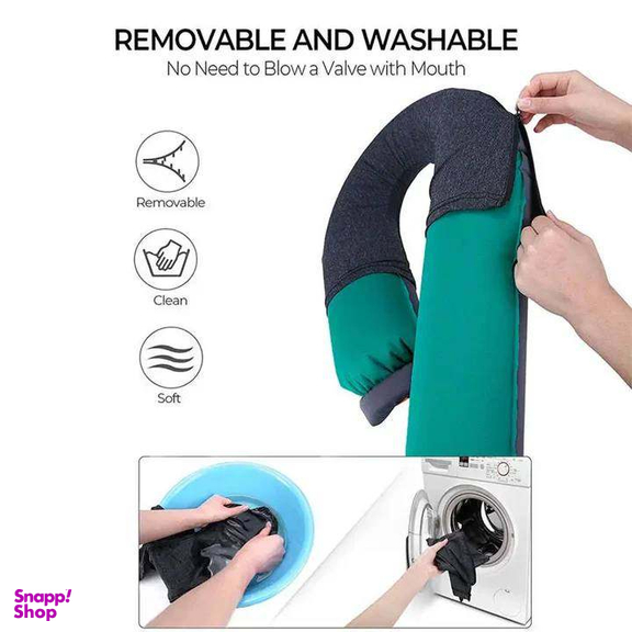بالش بادی گردنی نیچرهایک مدل Multifunctional Extended U-Shaped Inflatable Pillow کد ZT004
