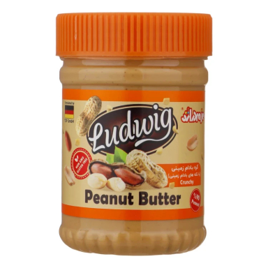 کره بادام زمینی لودویگ کرانچی دراژه وزن 350 گرم