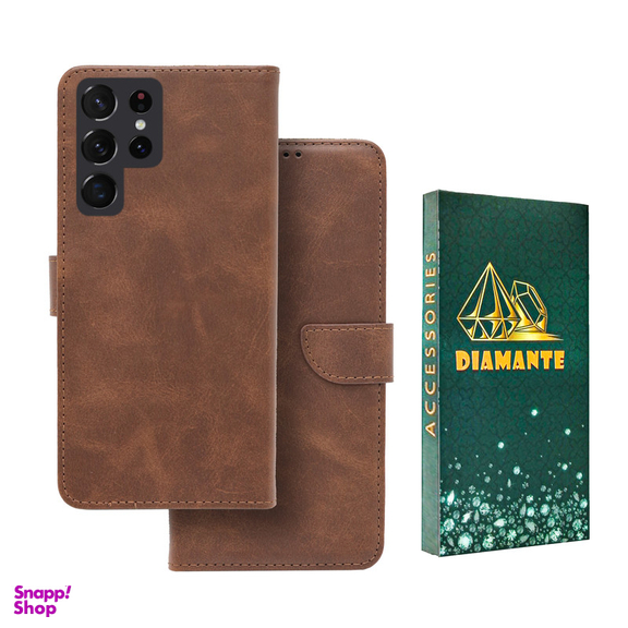 کیف کلاسوری دیامانته مدل Bors Gn مناسب گوشی موبایل سامسونگ Galaxy S21 Ultra