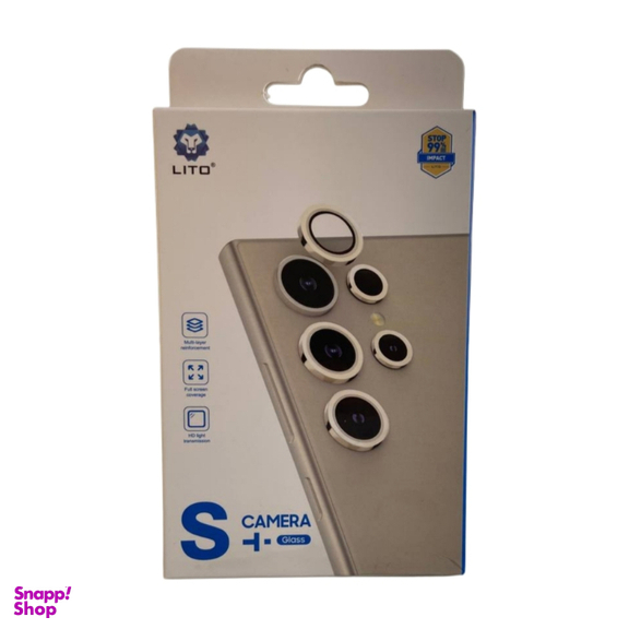 محافظ لنز دوربین موبایل لیتو مدل شابلون دار مناسب سامسونگ S25 Ultra