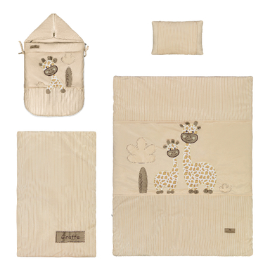 سرویس خواب 4 تکه کودک پینک بلو طرح زرافه
