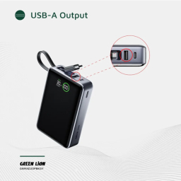 پاوربانک گرین لاینر مدل MADRID 20 GNMAD20PBKGY ظرفیت 20000 میلی آمپر ساعت