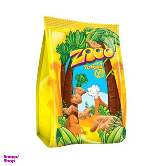 بیسکویت پتی بور پاکتی باغ وحشی با طعم وانیل شیرین عسل وزن 50 گرم
