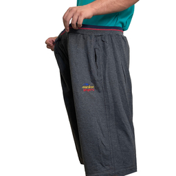 شلوارک راحتی مردانه مدل رنگین رنگ زغالی