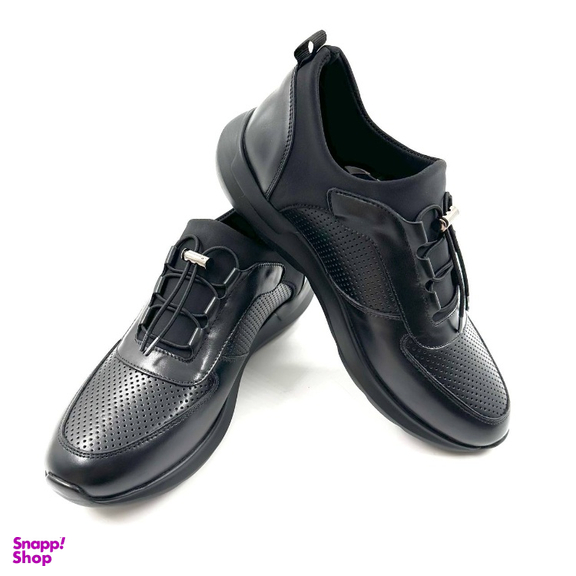 کفش طبی مردانه چرم میخچی کد P8 رنگ مشکی