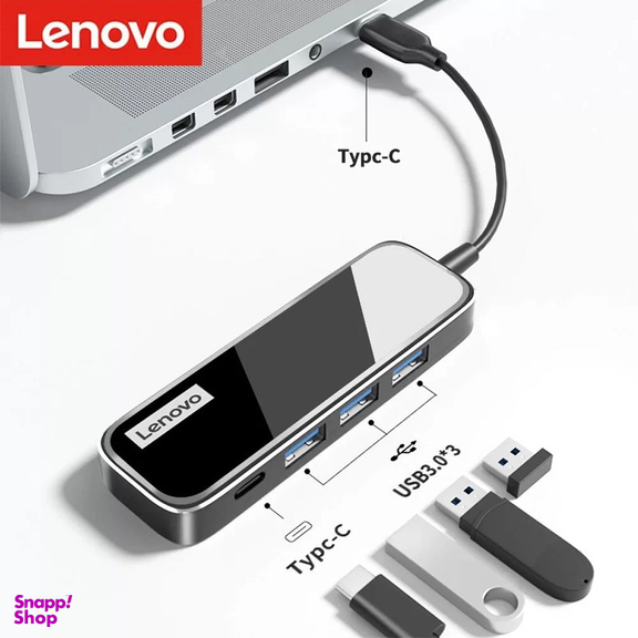 هاب 4 پورت USB-C لنوو مدل EC04