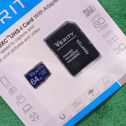 کارت حافظه MicroSD وریتی مدل U3/80m ظرفیت 64 گیگابایت به همراه آداپتور