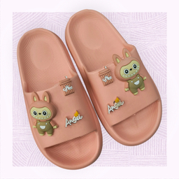 دمپایی زنانه زیتون مدل ملودی لبوبو ویانزا رنگ کالباسی